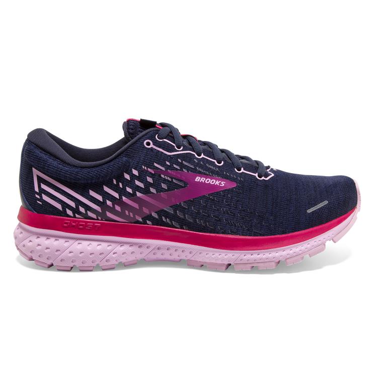 Brooks Ghost 13 Road Running Shoes - Women's - Peacoat/Lilac/Raspberry (20134-JARW)